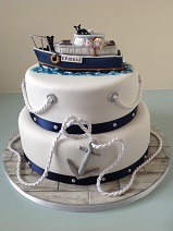 Sailing theme Wedding cake